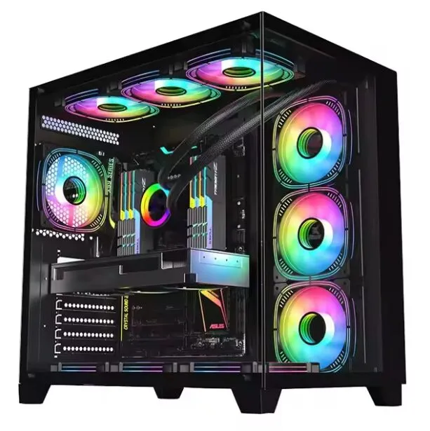 Sate K896 Tempered Glass Panel Full View Desktop ATX / 4 FAN / BLACK GAMING CASE Sate K896 Tempered Glass Panel Full View Desktop ATX / 4 FAN / BLACK GAMING CASE